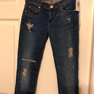Hudson Super skinny Distressed Jeans. NEW